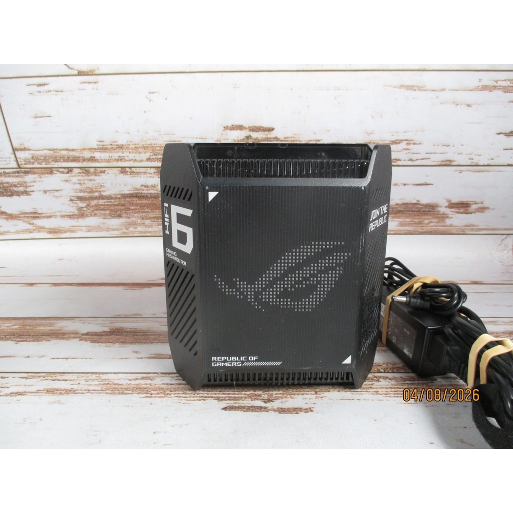 ASUS ROG Rapture GT6 AX10000 Tri-Band WiFi 6 Gaming Mesh Router Black Used - Picture 2 of 6